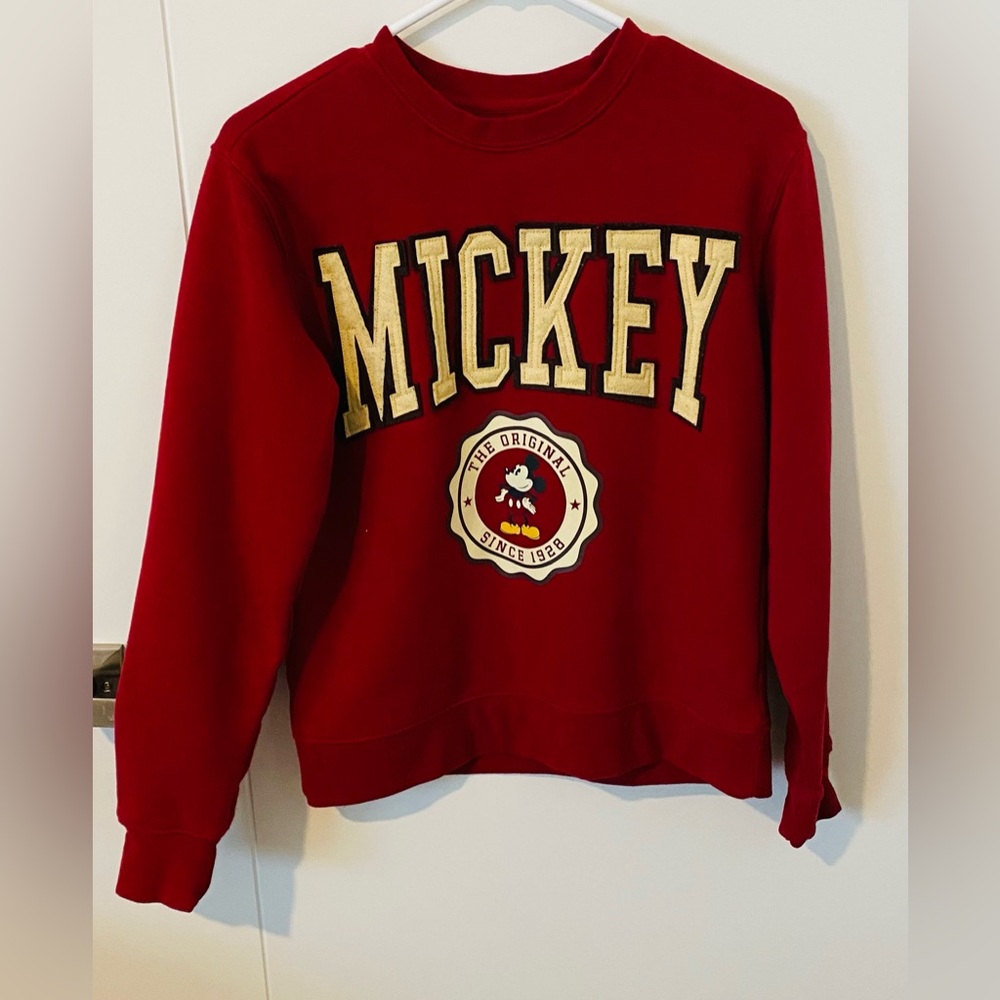 Disney Mickey Mouse Letterman Sweatshirt Size XS
